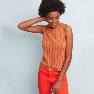 anthropologie | rochester sleeveless mock neck top